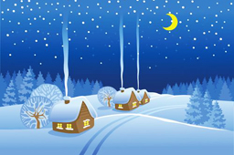Winter Scene2 Canvas