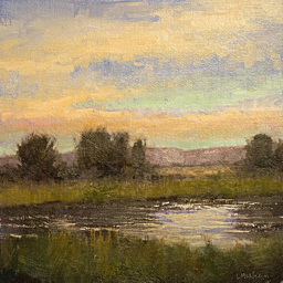 Old Lake Painting