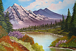 Mountains Majesty Wooden Frame
