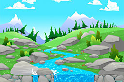 Blue Stream Canvas