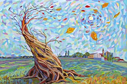 Autumn Wind Wooden Frame