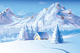 Winter Mountains Majesty Canvas