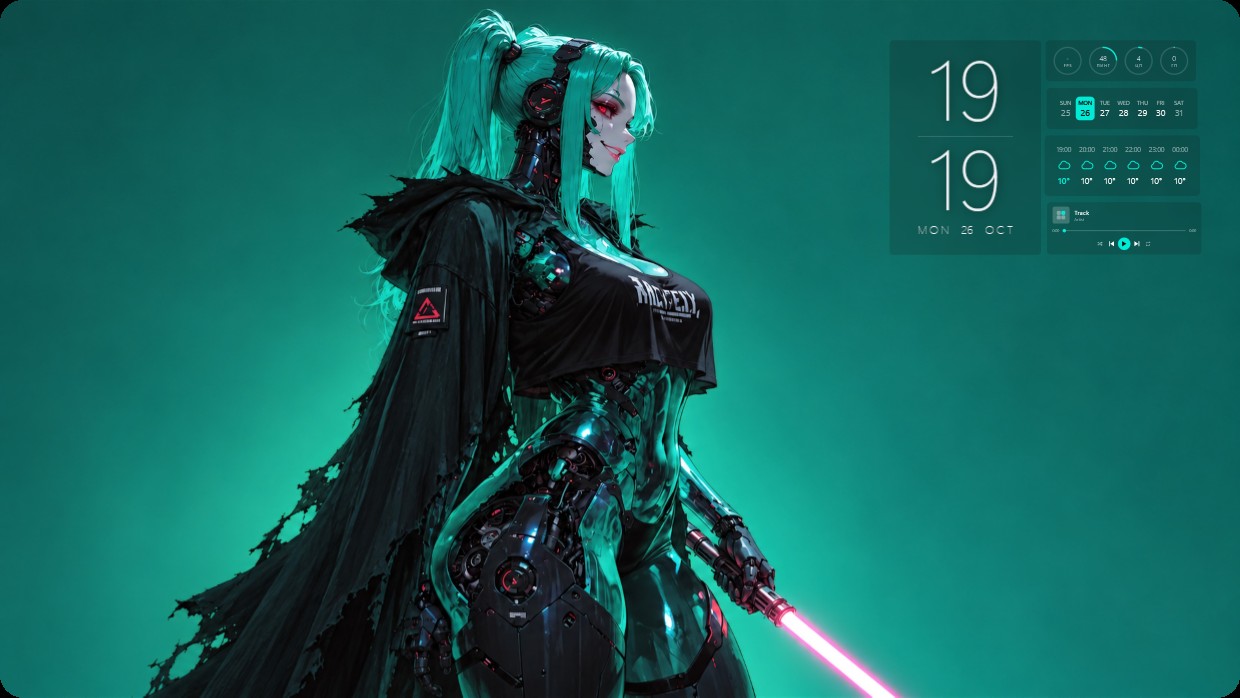 Teal Cyborg