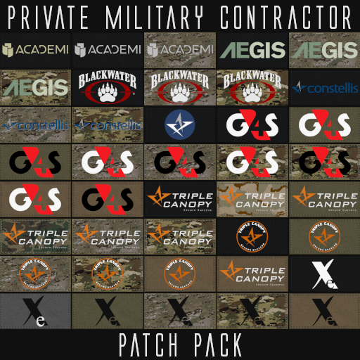 Private Military Contractor Patch Pack