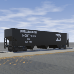Burlington Northern 3 Bay Open Hopper (2nd Varriant)