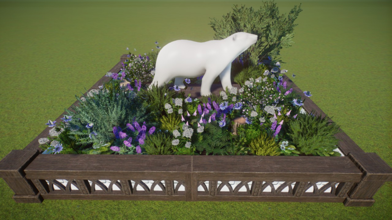 Arctic Polar Bear Large Planter