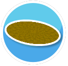 Yellow Droplet Oval Rug