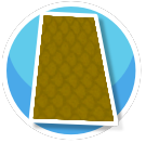Yellow Droplet Long Rug