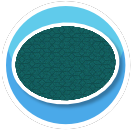 Blue Flake Circle Rug
