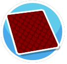 Red Droplet Standard Rug