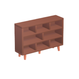 Cubicle-styled bookcase