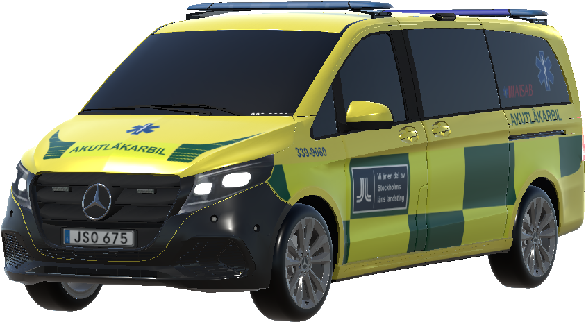 Akutläkarbil från AISAB (Stockholm emergency doctor vehicle)