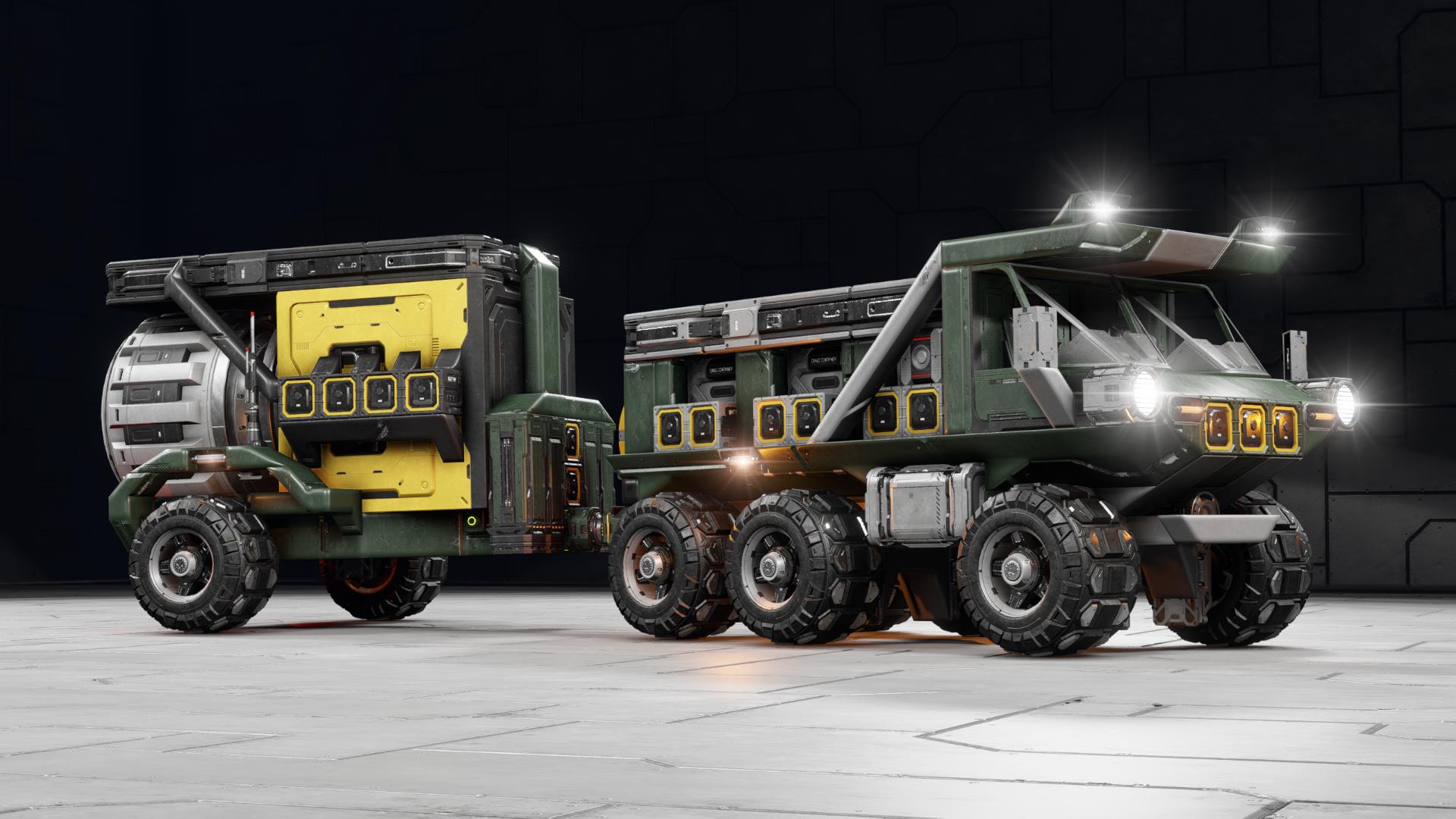 [OC] Pollux Mk.II with Ore Trailer