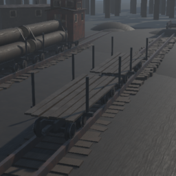 3' Gauge Improvised Flatcars