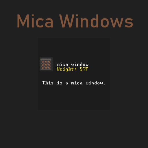 Mica Windows