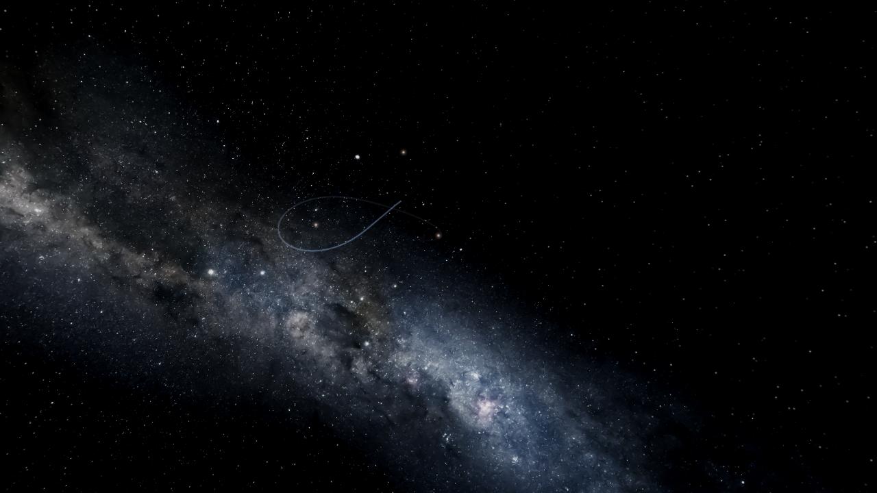 Earth between three stars