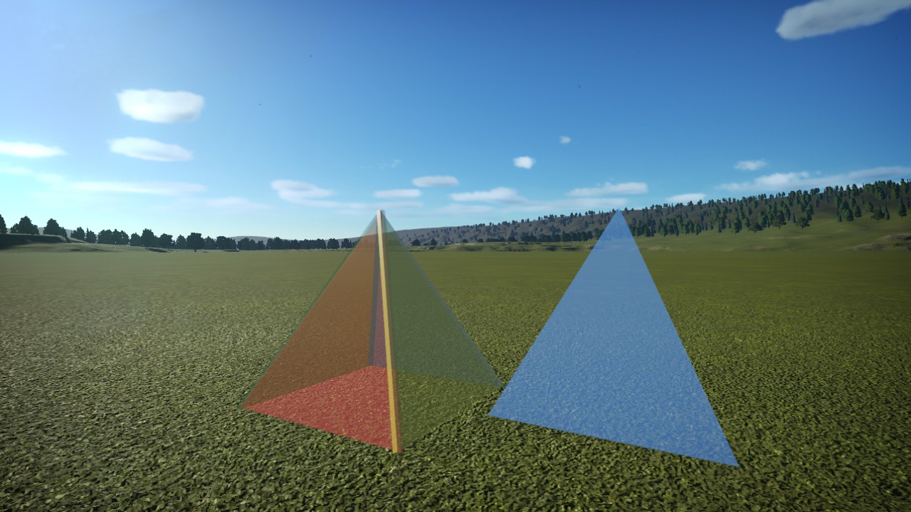 vitre triangle for pyramide
