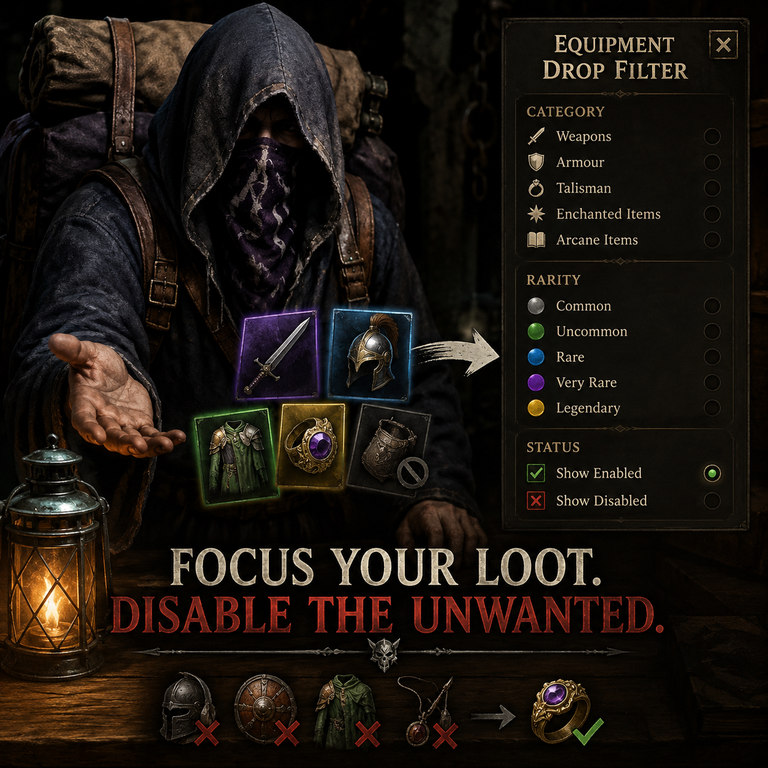 Customize Post-battle Equipment Loot preview