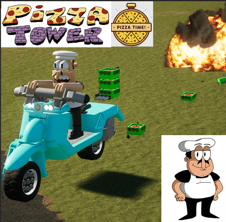 Peppino drops pizza power mines