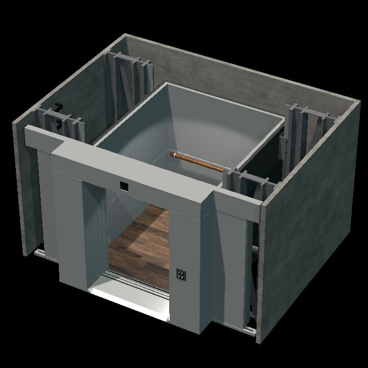 Elevator open-cabin-no-top