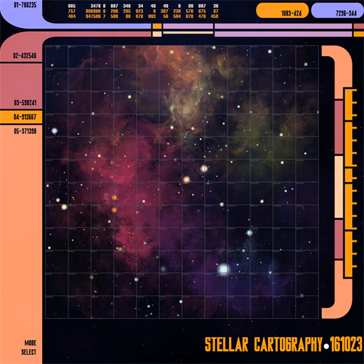 Star Trek - Stellar Cartography Map (Simple) - New Horizons