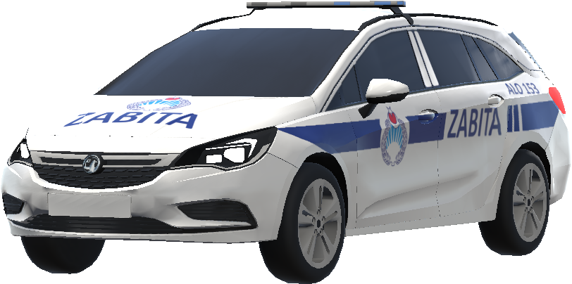 Turkish Municipal Police vauxhall astra estate RESKIN