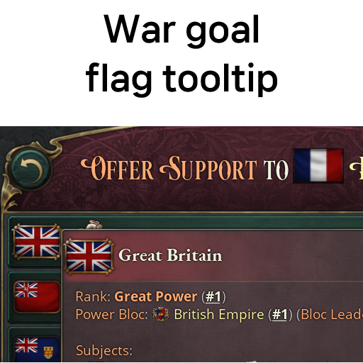 UI - War goal flag tooltip