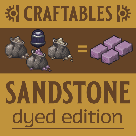 Craftables - Sandstone (Dyed Edition)