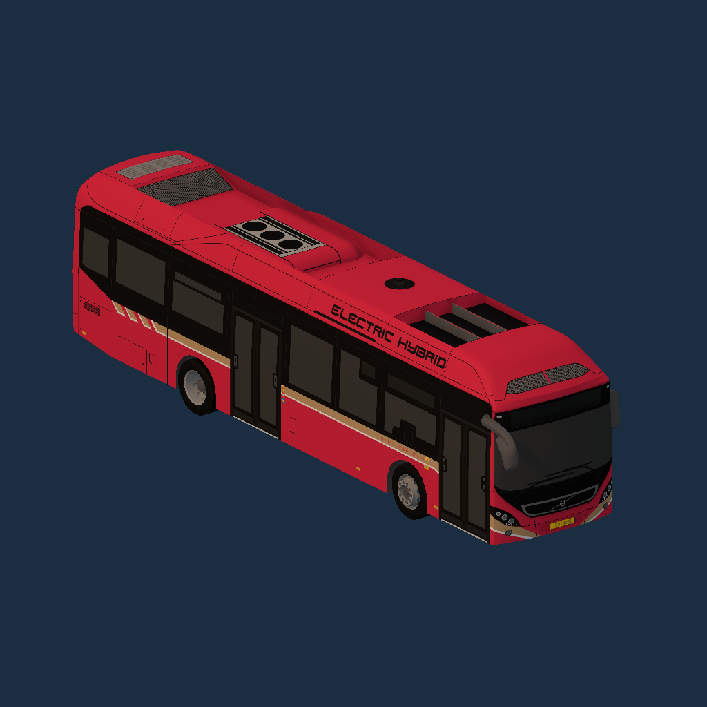 Nanning BRT Line 2 (Volvo 7900 E-Hybrid by _T_B_N_)