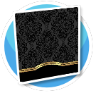 Black with Gold