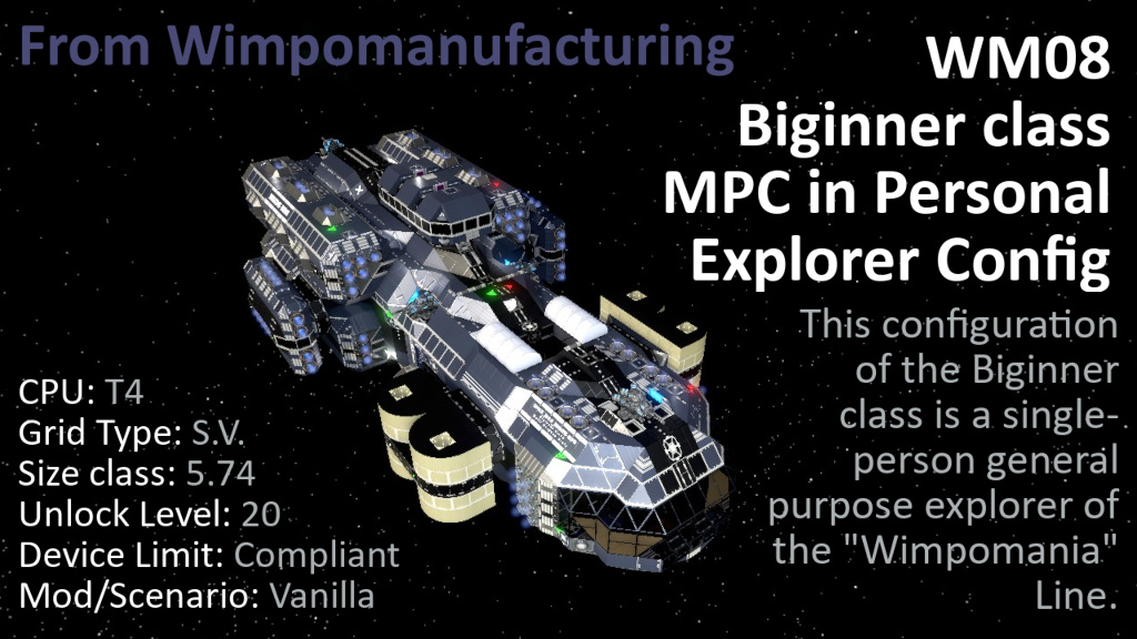 WM08 Biginner class in Personal Explorer config preview