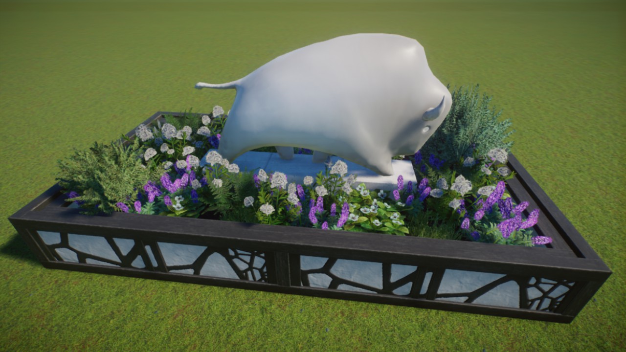 New World American Bison Planter