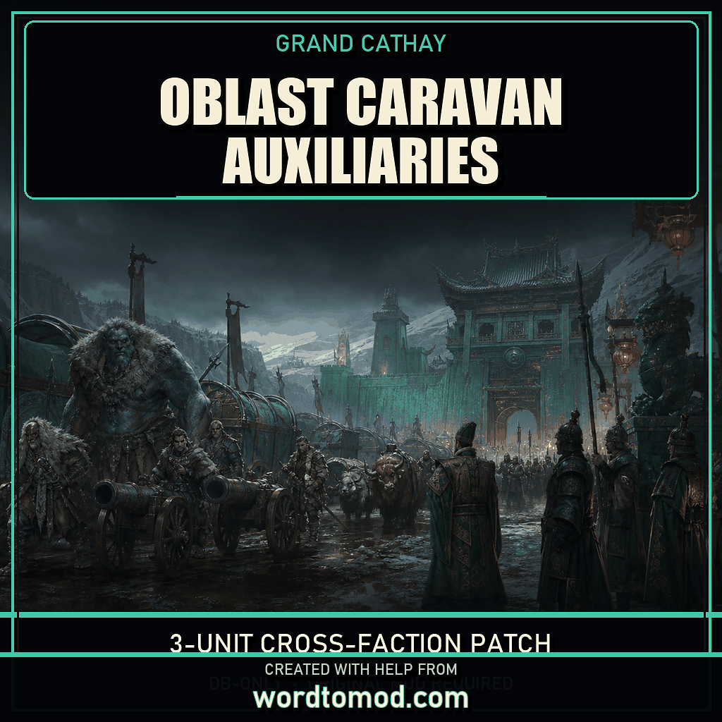 Oblast Caravan Auxiliaries for Grand Cathay