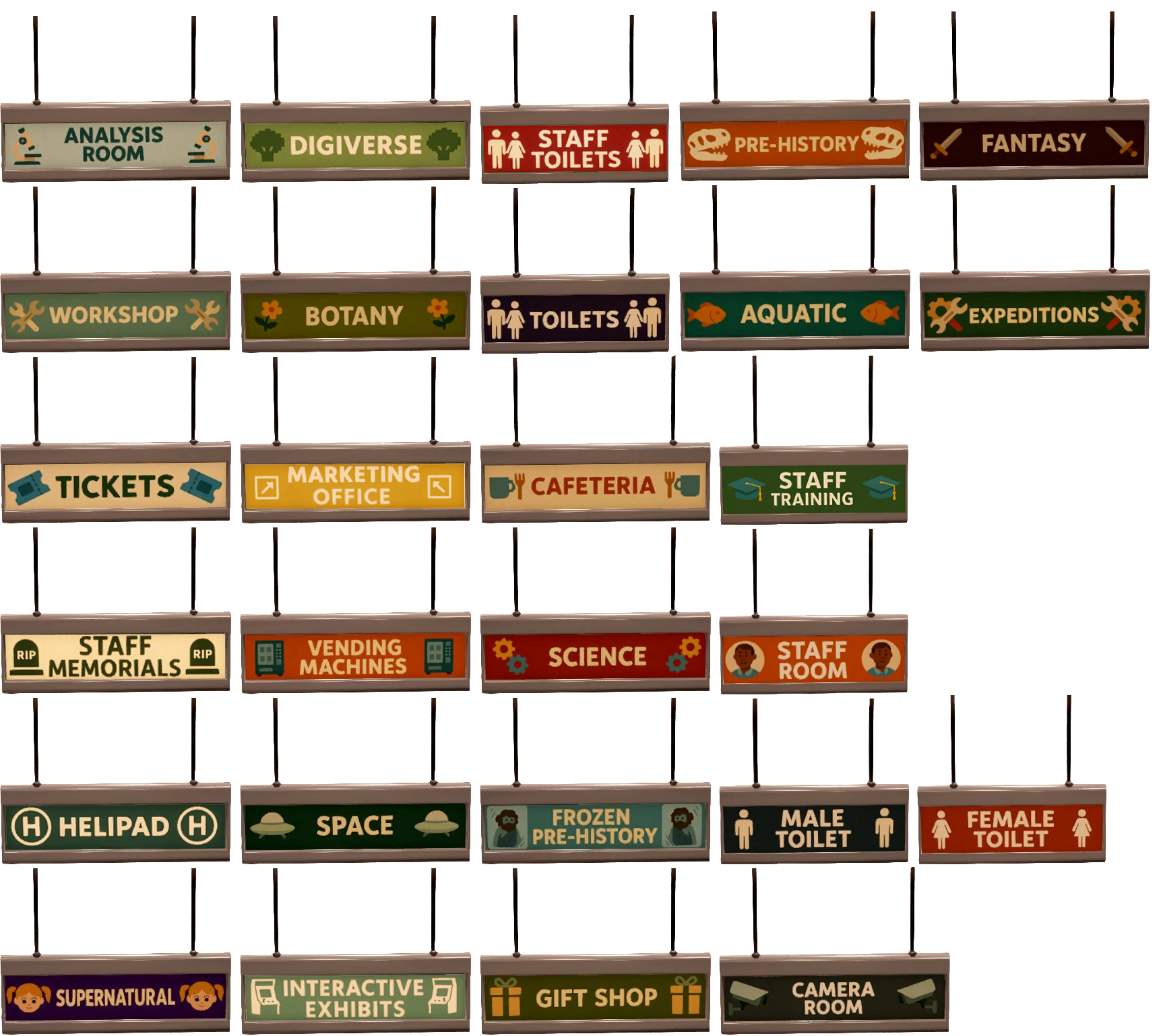 Museum Hanging Signs