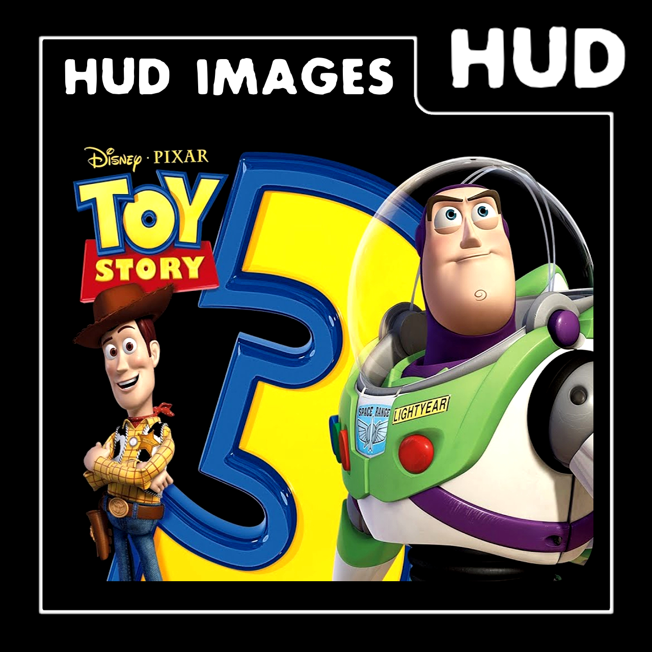 Toy Story 3: HUD Images [Woody Health And Item Counter]