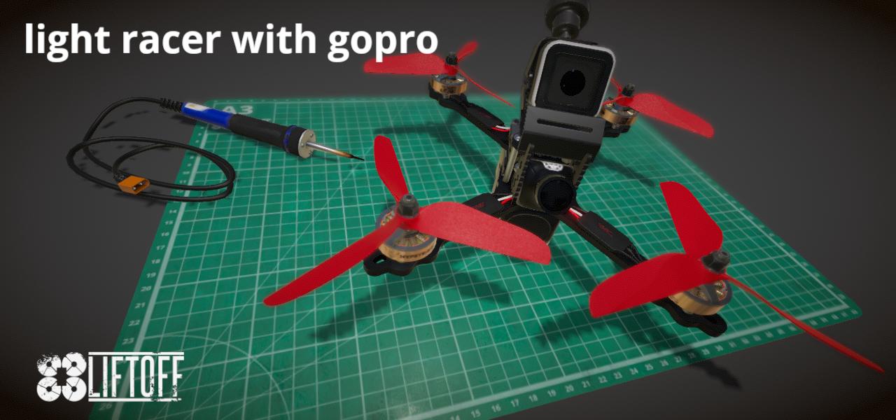 light racer with gopro