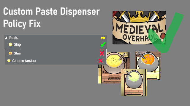 Custom Paste Dispenser Policy Fix
