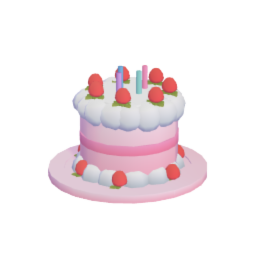 Strawberry Birthday Cake