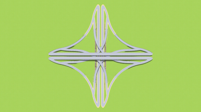 Road Intersection, 4-way, large