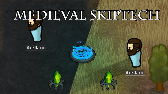 Medieval Skiptech mod preview for RimWorld