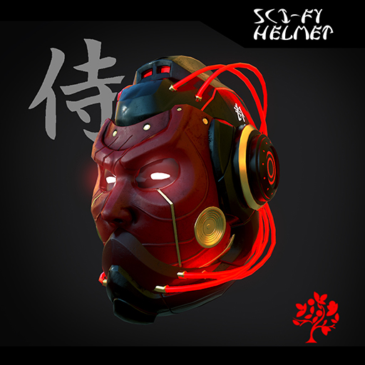 Sci-fy Samurai Helmet