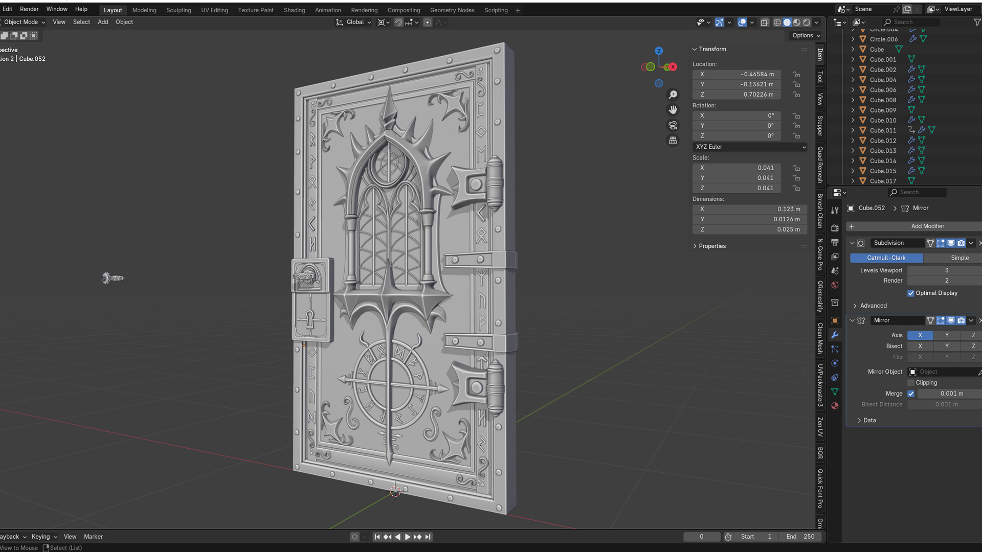 Gothic Veil Double Door