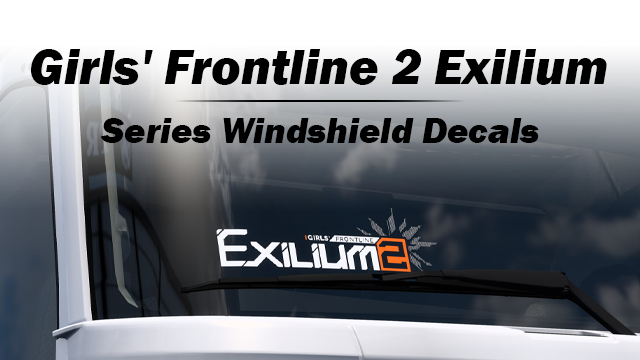 Girls' Frontline 2: Exilium Series Windshield Decals