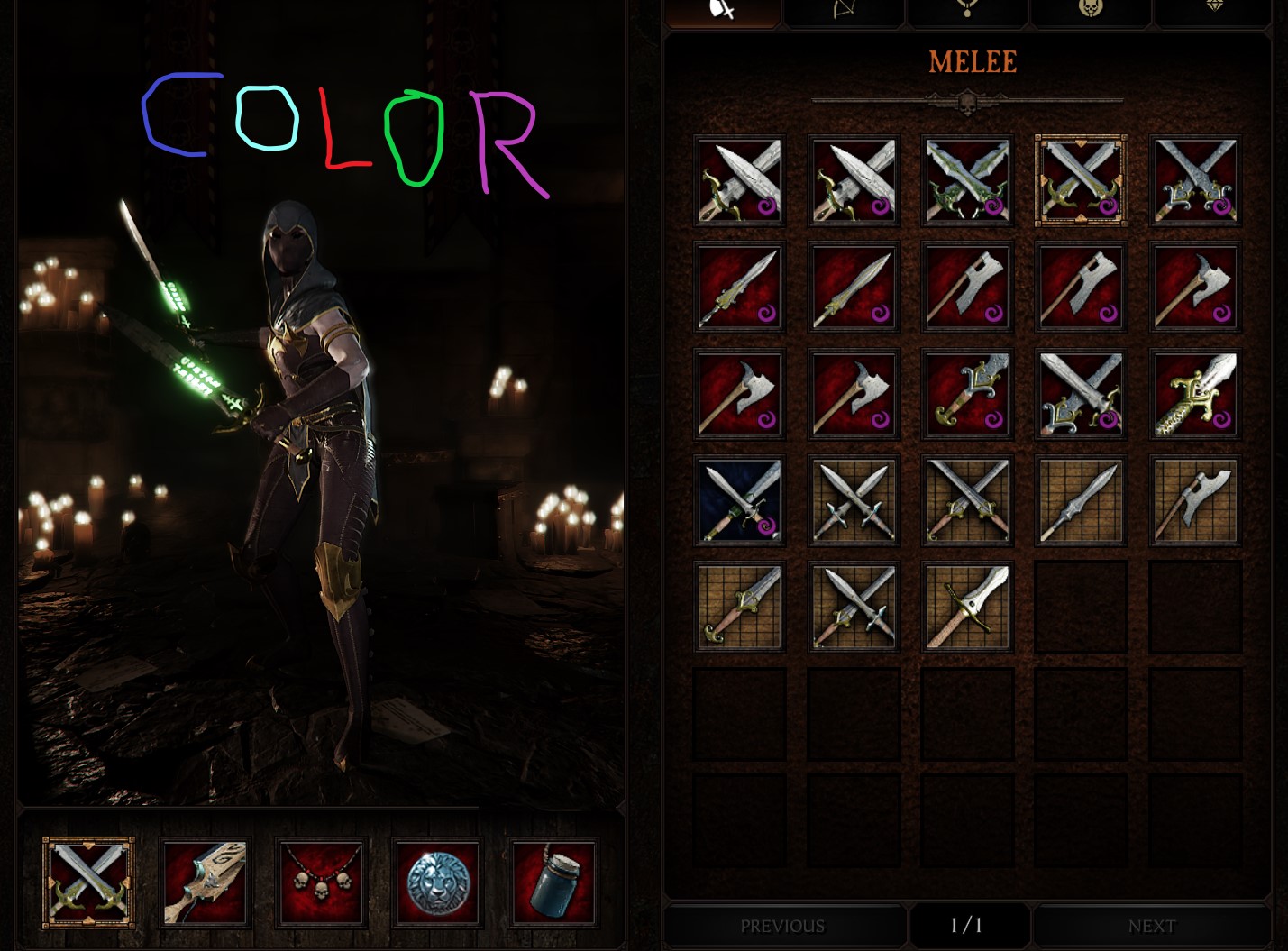 Colorful Unique Weapons (Version 2.something)