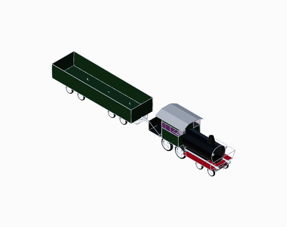 Train for rails on RallyRCR map