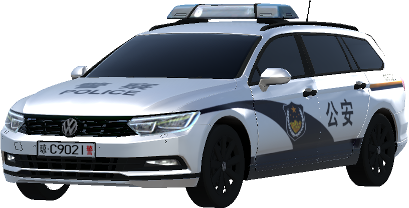 Chinese police car livery