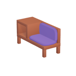 bench chair with side table