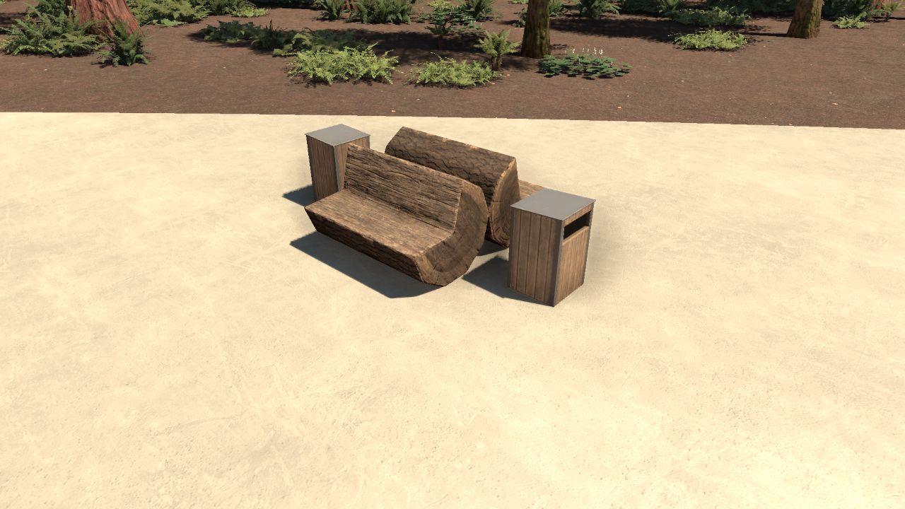 Rustic Bench Group 3