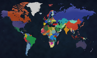 Modern World - Real Population Year: 2018 New Scenario