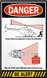 Helicopter Danger sign